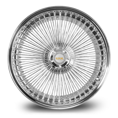 18x8 FWD 100 Straight Lace Chrome