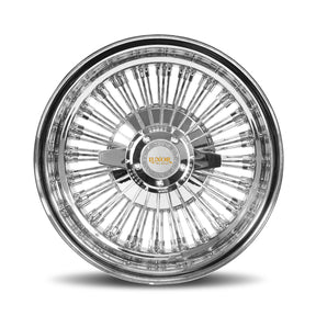 13x7 72 Straight Lace Chrome LUXOR WIRE WHEELS