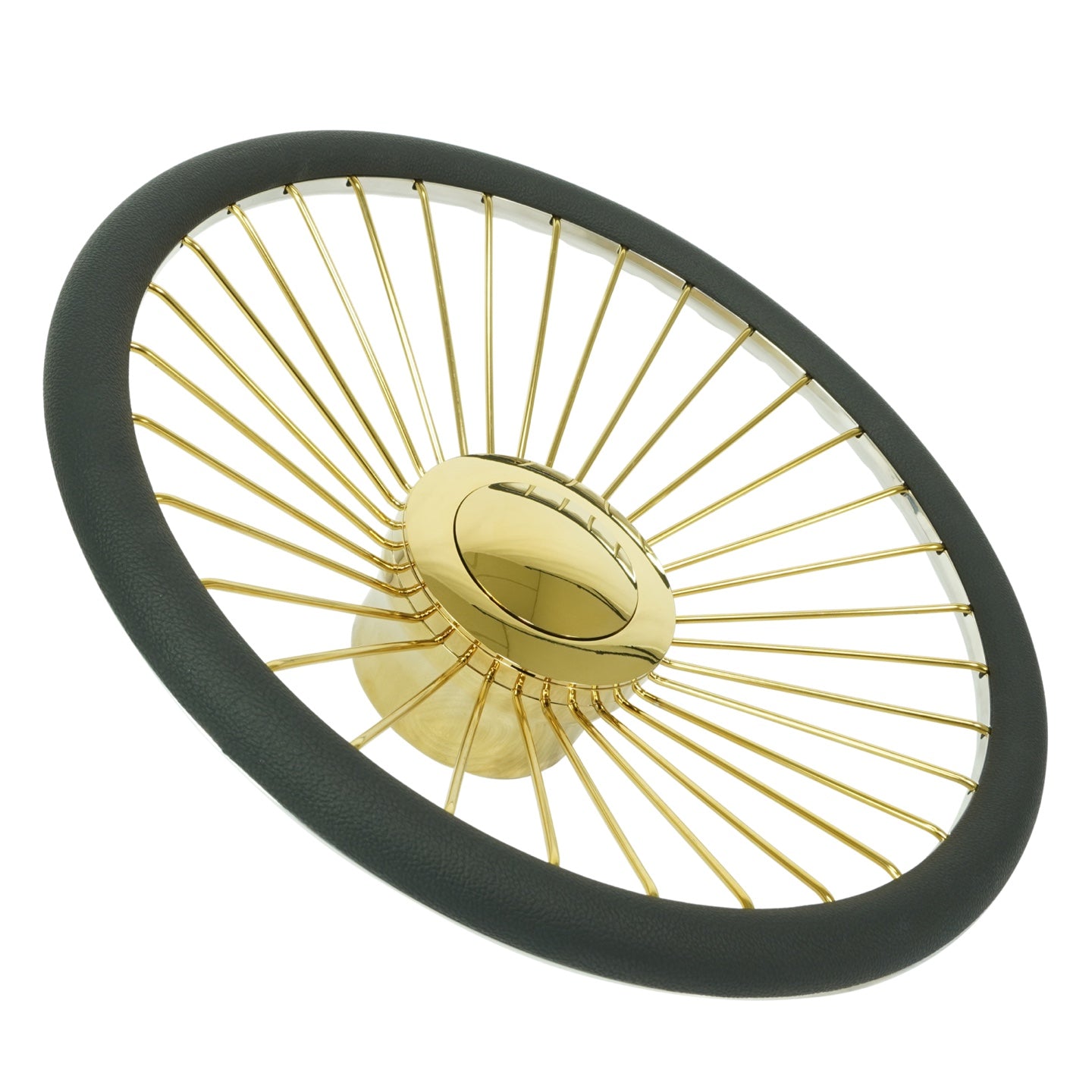 Striring Wheel 32 Spokes Steering Wheel Gold Luxor Wire Wheels