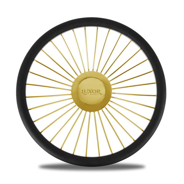 32 Spokes Steering Wheel Gold with Logo