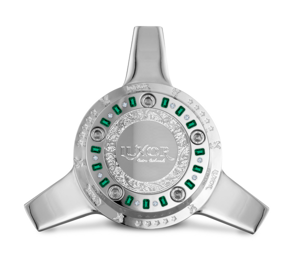 Moneda de 2 barras Emerald Money, imitación cromada