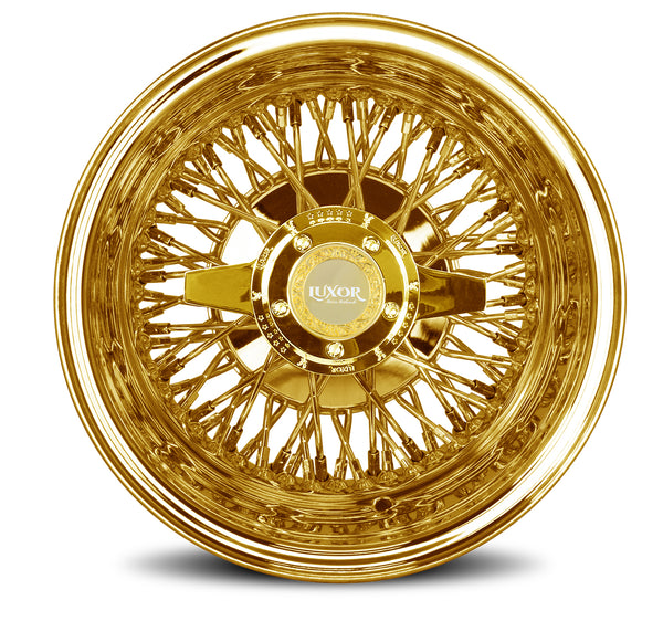 Gold Wire Wheels | Gold Rims | Luxor Wire Wheels