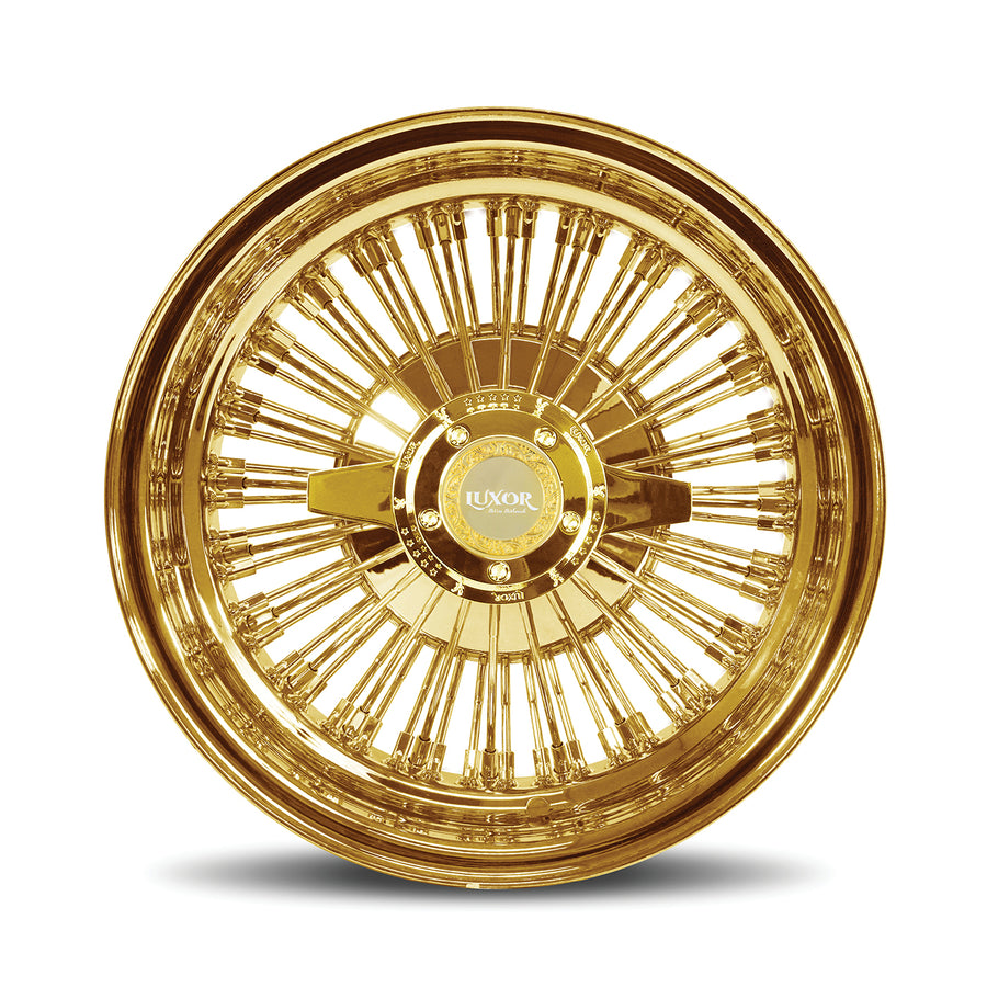 Gold Wire Wheels | Gold Rims | Luxor Wire Wheels