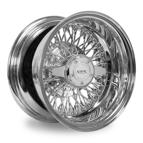 4PC SET 14x7 72 Spoke Cross Reverse Chrome SHOWTIME