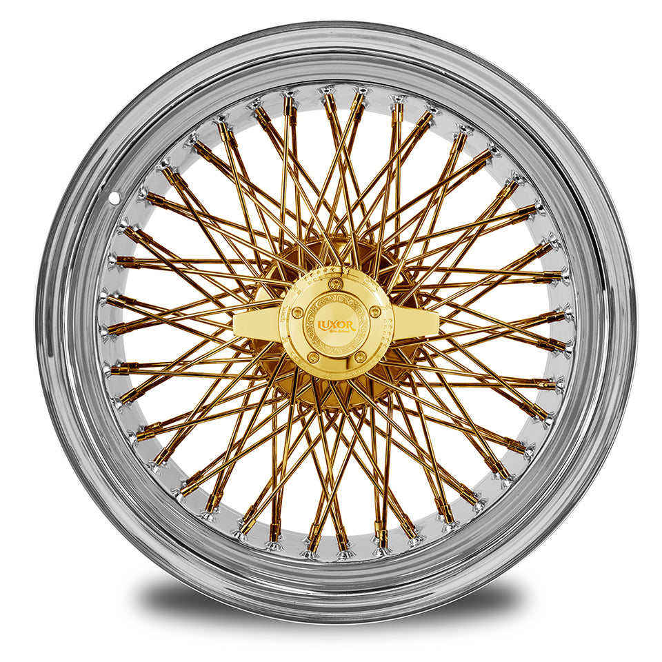 80 QUAD CROSS LACE LUXOR WIRE WHEELS