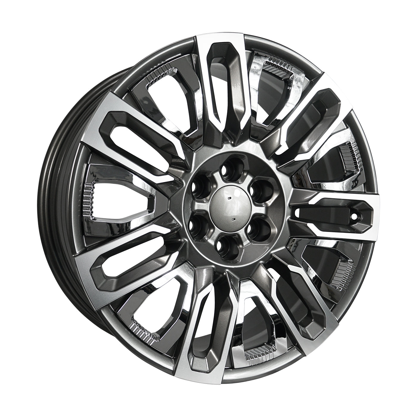 Replica Wheel Style #3322 Gun Metal Machine – 22x9