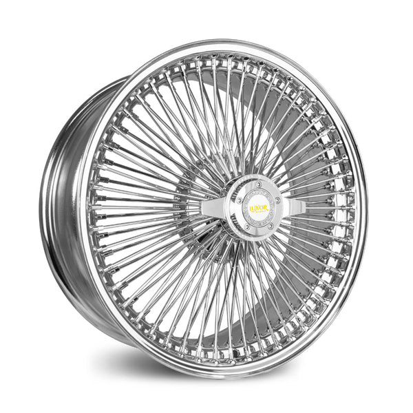 18x8 FWD 100 Straight Lace Chrome