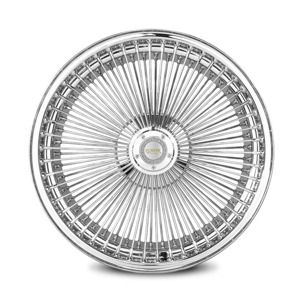 17X8 FWD 100 STRAIGHT<br> LACE CHROME