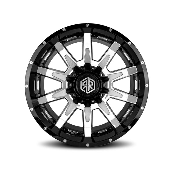 ROAD RAGE HANA 22X10</br>BLACK MACHINED WHEELS